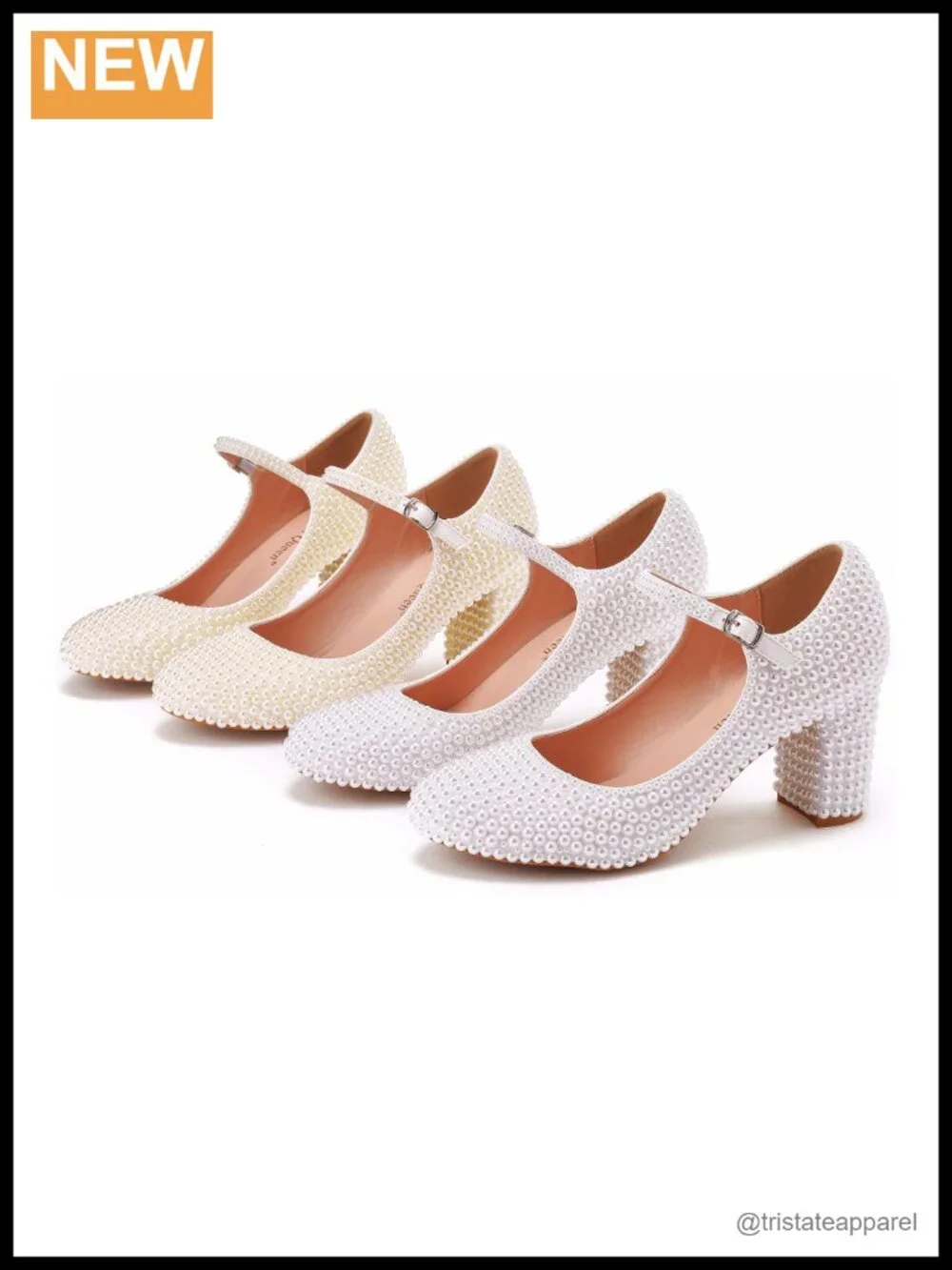 13cm Block Heel Platform Sandals Chunky Heel Round Toe Pumps Wedding Mary Jane
